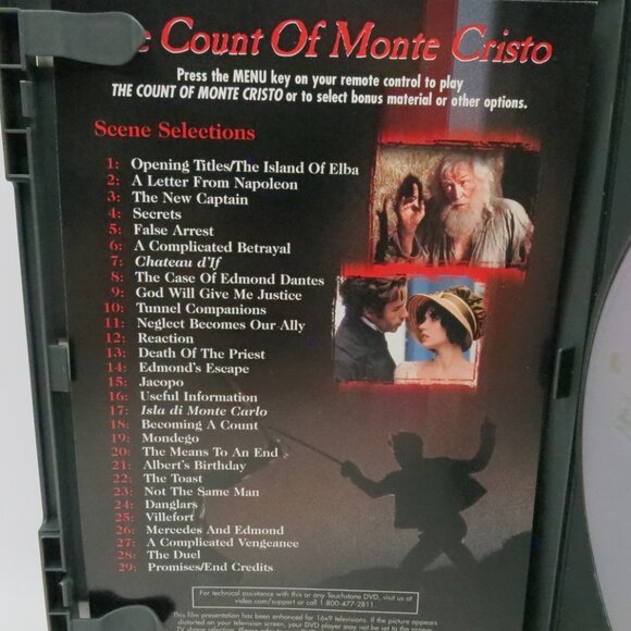 The Count of Monte Cristo DVD 2002 Widescreen Guy Pierce Richard Harris - Picture 3 of 4